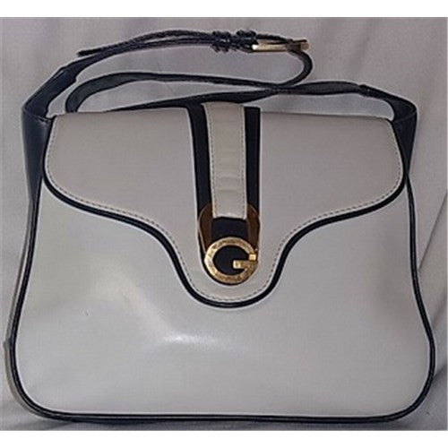 OLD Gucci 白×紺　レア！総皮ワンショルダー