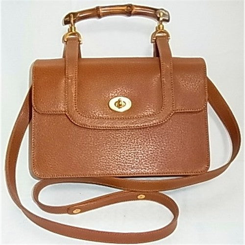 OLD Gucci ２Ｗａｙバンブーショルダー（薄茶）
