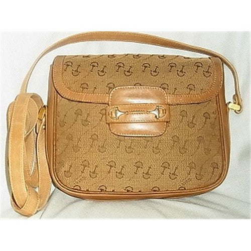 OLD Gucci レア柄ミニポシェット（茶）