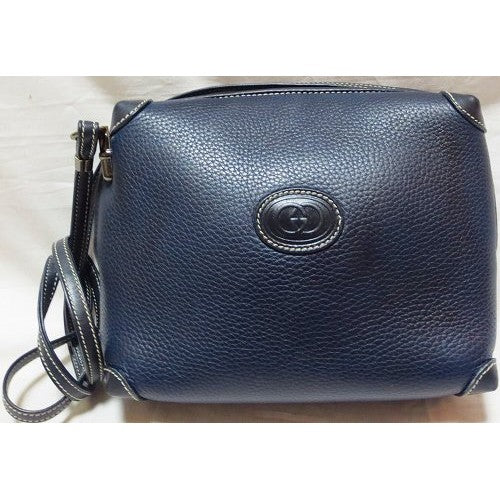 OLD Gucci 総皮ポシェット（紺）