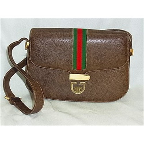 OLD Gucci 　肩かけショルダー（茶）