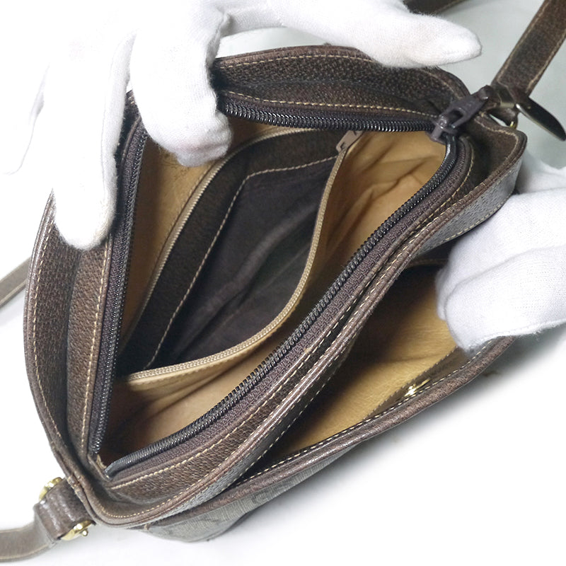 OLD Gucci 70s筆記体!ミニショルダ−（茶）