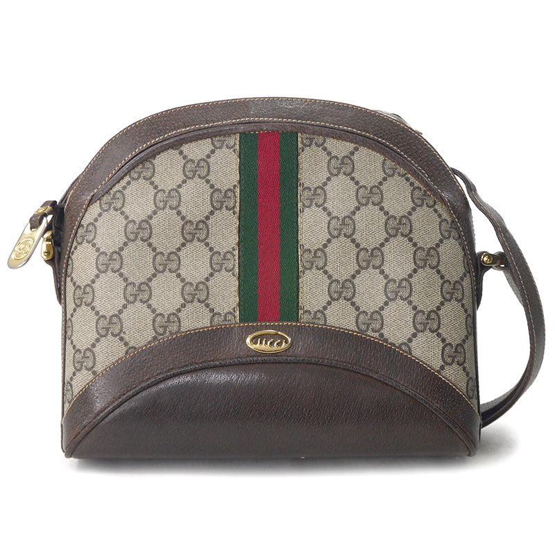 OLD Gucci 70s筆記体!ミニショルダ−（茶）