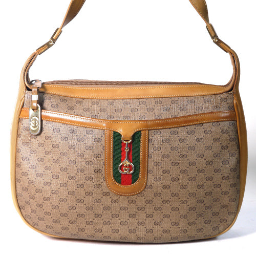 OLD Gucci ＜訳アリ＞マイクロＧＧショルダー（キャメル）