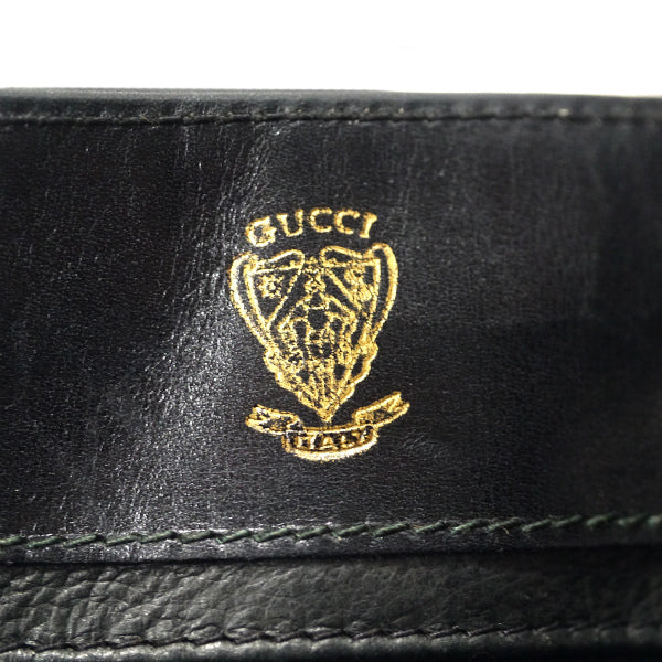 OLD Gucci  70sブーツマーク金具ショルダー（黒）