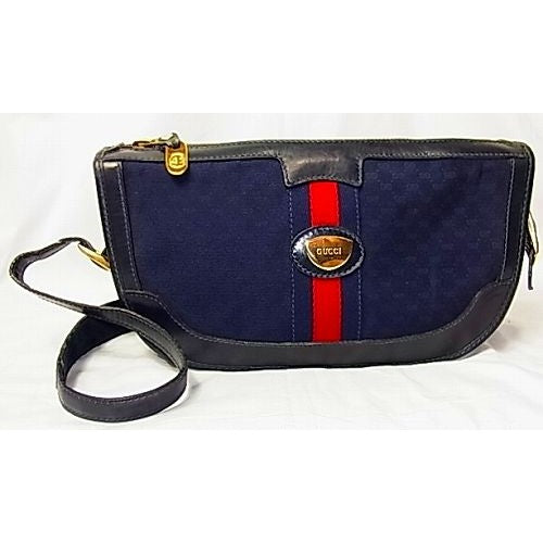 OLD Gucci 半円ショルダー(青）