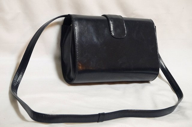 OLD Gucci　紺GG総皮ポーチショルダー