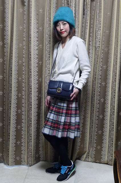 OLD Gucci　紺GG総皮ポーチショルダー