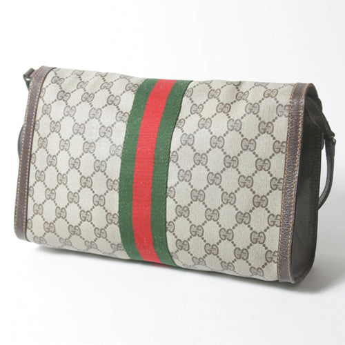 OLD Gucci クラッチショルダー（茶）