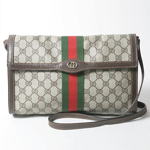 OLD Gucci クラッチショルダー（茶）