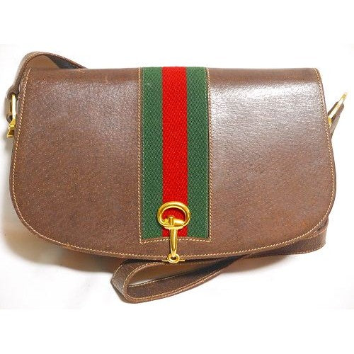 OLD Gucci代表作！総皮ワンショルダー（茶）