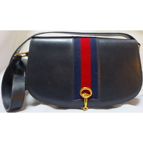 OLD Gucci代表作！総皮ワンショルダー（紺）