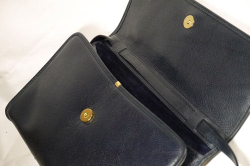 OLD Gucci 　ネイビー総革クラッチショルダー