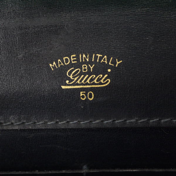 OLD Gucci 70s!スクエア２層式シェリーショルダー（青）