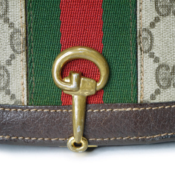 OLD Gucci ＜訳あり＞代表作！半円ショルダー（茶）