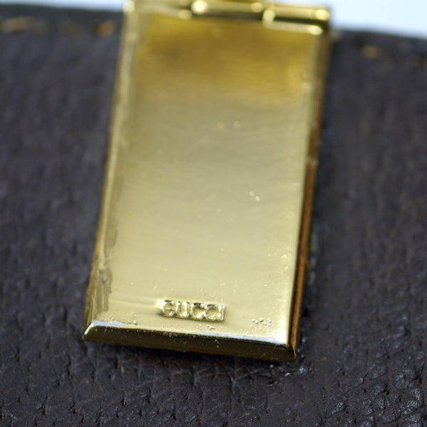 OLD Gucci ＜訳あり＞代表作！半円ショルダー（茶）