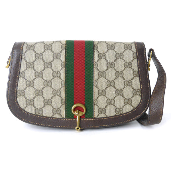 OLD Gucci ＜訳あり＞代表作！半円ショルダー（茶）