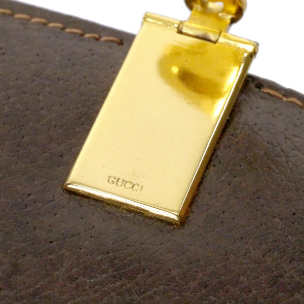 OLD Gucci 代表作！シェリー半円ワンショルダー（茶/ジャガード）