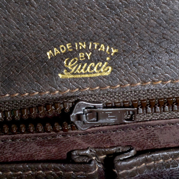 OLD Gucci 代表作！シェリー半円ワンショルダー（茶/ジャガード）
