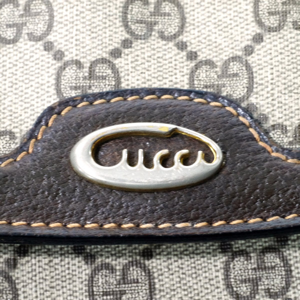 OLD Gucci　70s筆記体ロゴ2WAYショルダー（茶）