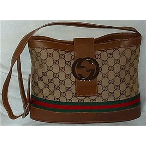 GUCCI リミテッドエディション　G金具レアショルダー（茶）