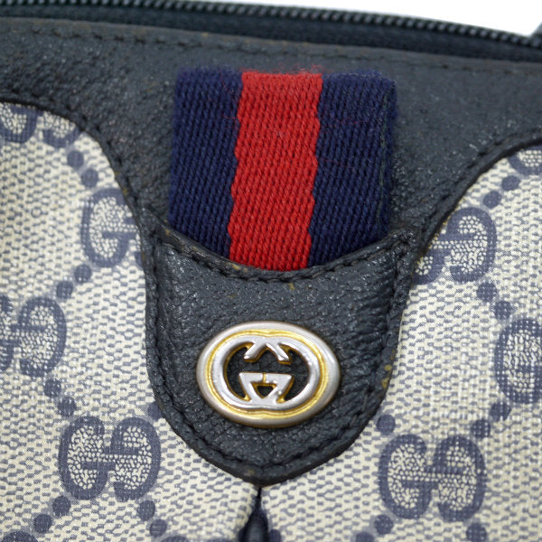 OLD Gucci 　2WAYポシェット&ポーチ（青）