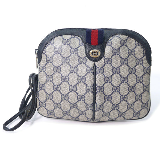OLD Gucci 　2WAYポシェット&ポーチ（青）