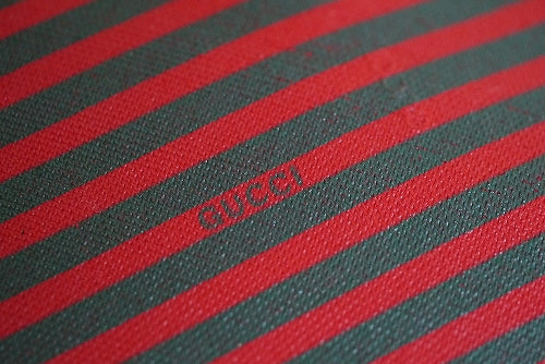 OLD Gucci Rigateライン セカンドバック（赤緑）