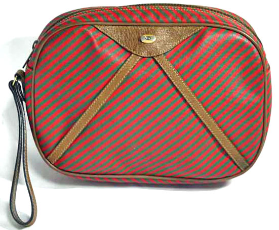 OLD Gucci Rigateライン セカンドバック（赤緑）