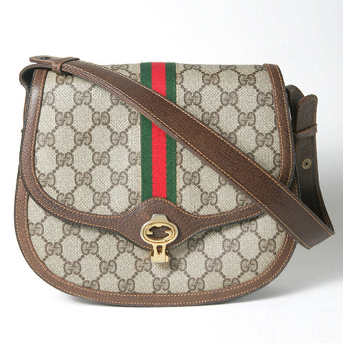 OLD Gucci ２Way丸フォルムショルダー（茶）
