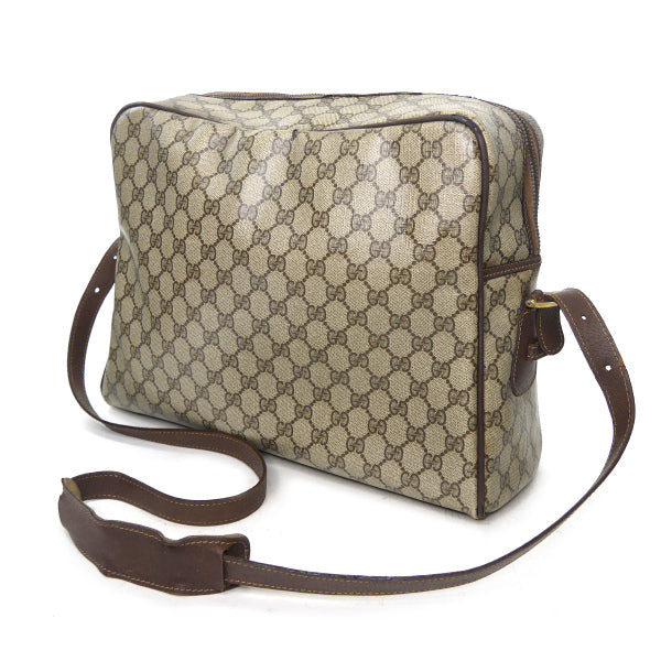 OLD Gucci　GG柄シェリー大型ショルダー（茶）