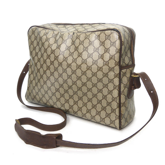 OLD Gucci　GG柄シェリー大型ショルダー（茶）