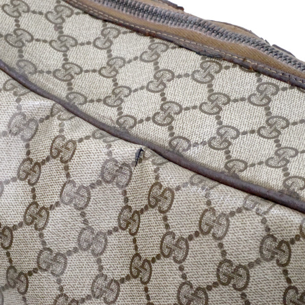 OLD Gucci　GG柄シェリー大型ショルダー（茶）