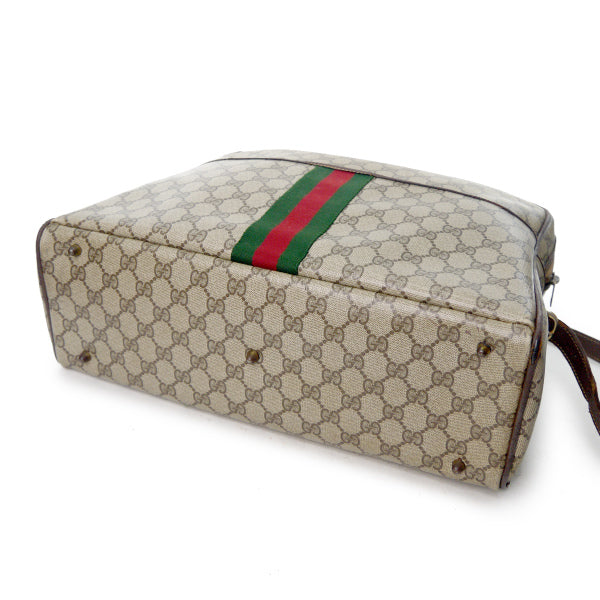 OLD Gucci　GG柄シェリー大型ショルダー（茶）