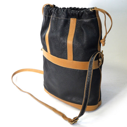 OLD Gucci Plus コンビカラー巾着ショルダー