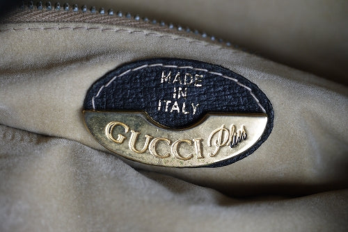 OLD Gucci Plus コンビカラー巾着ショルダー