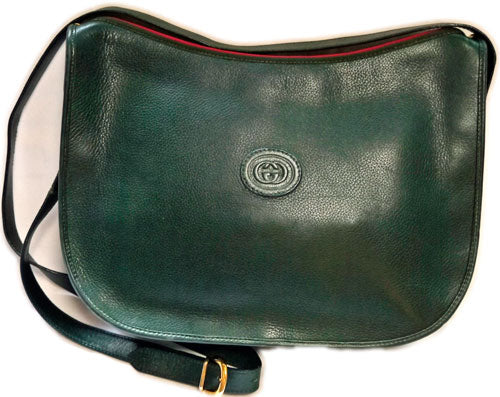 OLD Gucci アメーバ型斜めがけ（緑）