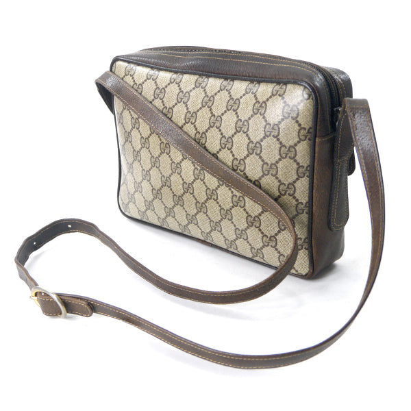 OLD Gucci　70s筆記体ロゴスクエアショルダー（茶）