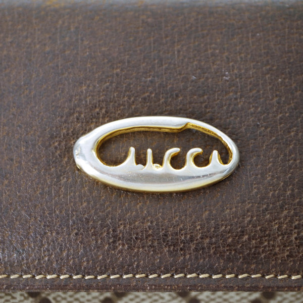 OLD Gucci　70s筆記体ロゴスクエアショルダー（茶）