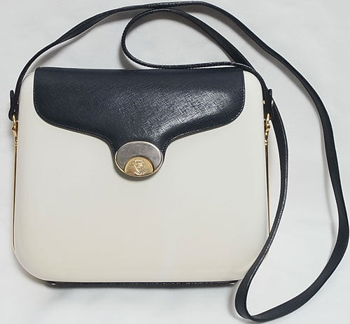 OLD Gucciプラスティック６０ｓショルダー（紺×白）