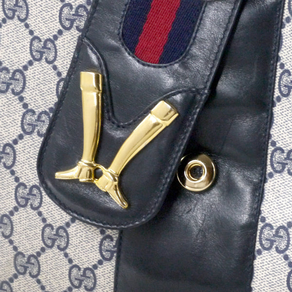 OLD Gucci レア!ブーツマーク金具ショルダー（青）