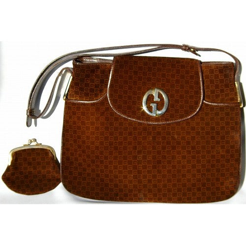 OLD　Gucci激レア！財布付きスクエアＧショルダー（茶）