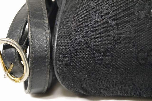 OLD Gucci７０ｓ台形Ｇショルダー（黒・総皮）