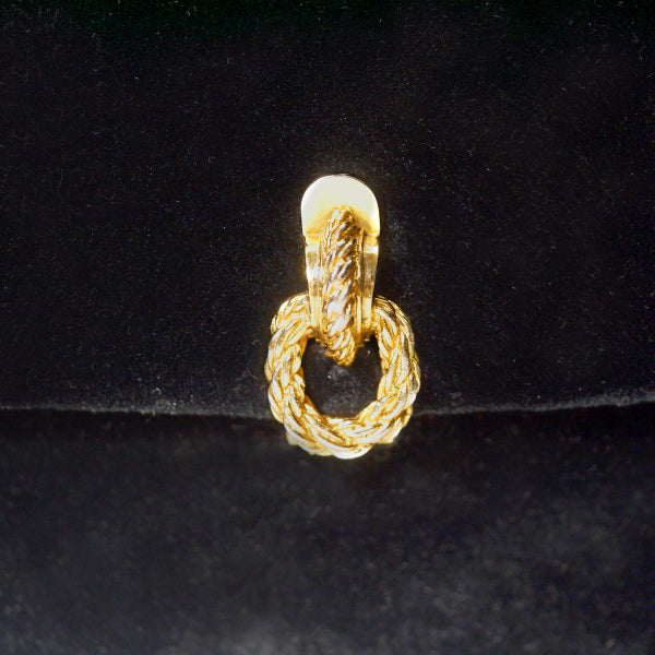 OLD Gucci ロープ留め具ベロアショルダーバッグ（黒）