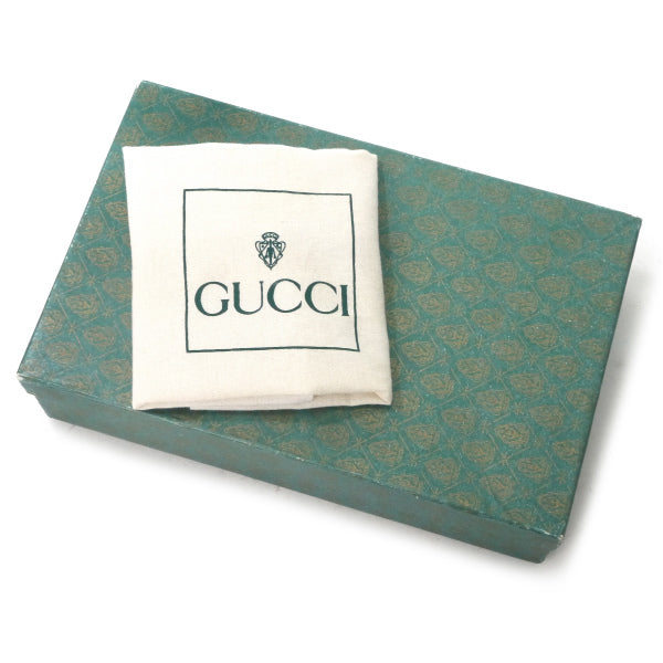 OLD Gucci ロープ留め具ベロアショルダーバッグ（黒）