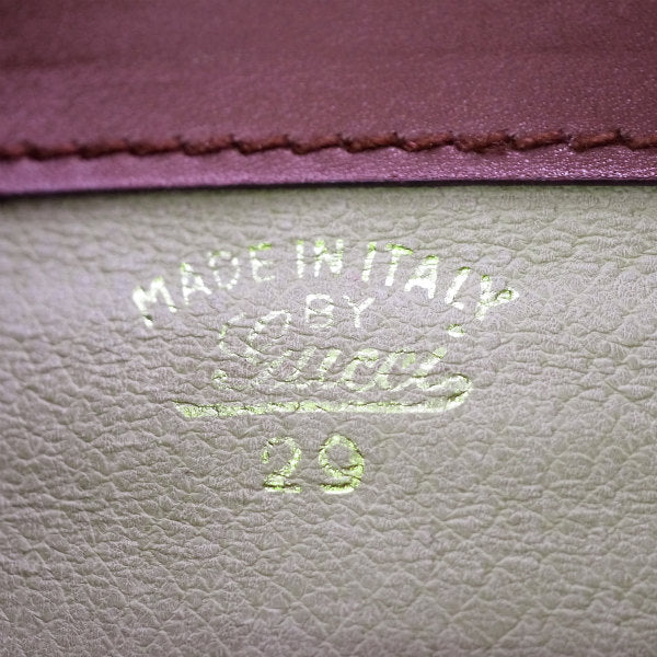 OLD Gucci ブーツ留め具シェリーラインショルダー（ワインレッド）