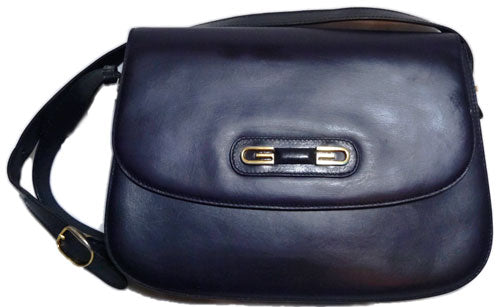 OLD Gucci　総革G金具ブラックショルダー