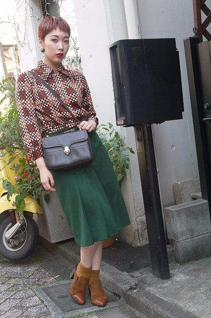 OLD Gucciブラウン三層式総革ショルダー