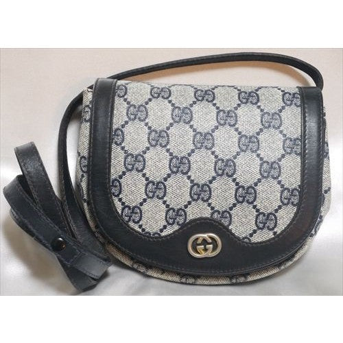 OLD Gucci　半円ミニポシェット（青）