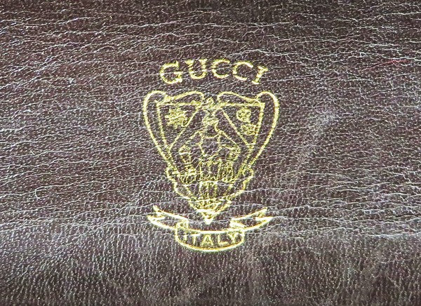 OLD Gucci 茶ゴールドチェーンショルダー